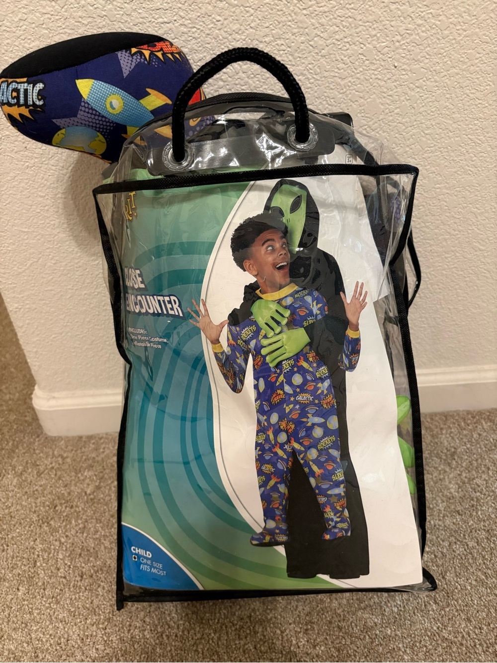 Spirit Kids Alien Encounter Costume - Blue Space Print